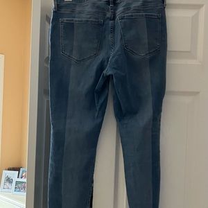 Old Navy Rockstar Mud-rise Jeans. Two toned blue very good condition